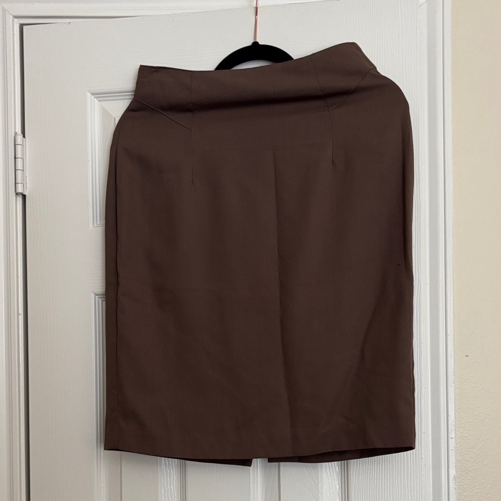 Chic Brown Pencil Skirt for Women